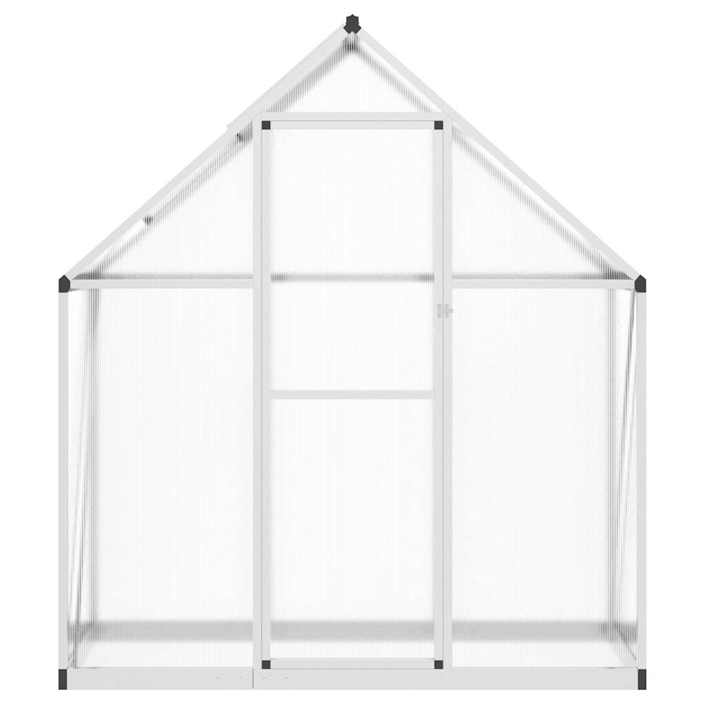 vidaXL Szklarnia z ramą podstawy, srebrna, 169x58x195 cm, aluminium