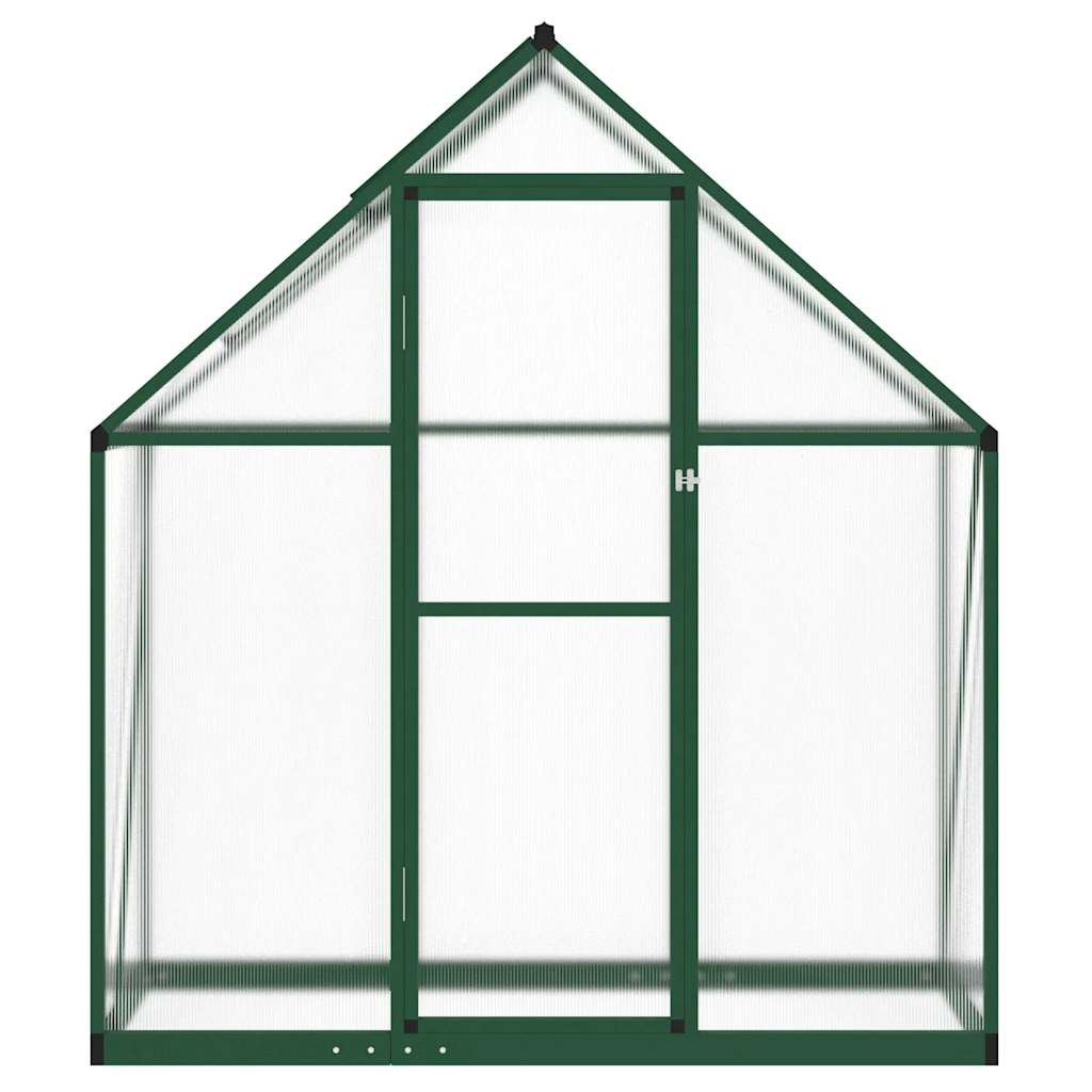 vidaXL Szklarnia z ramą podstawy, zielona, 169x58x195 cm, aluminium