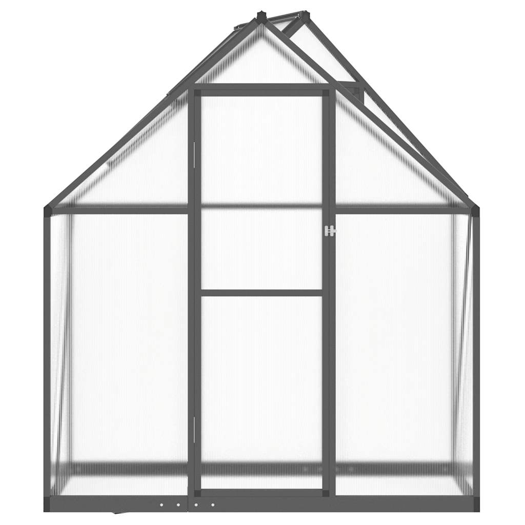 vidaXL Szklarnia z ramą podstawy, antracyt, 169x58x195 cm, aluminium