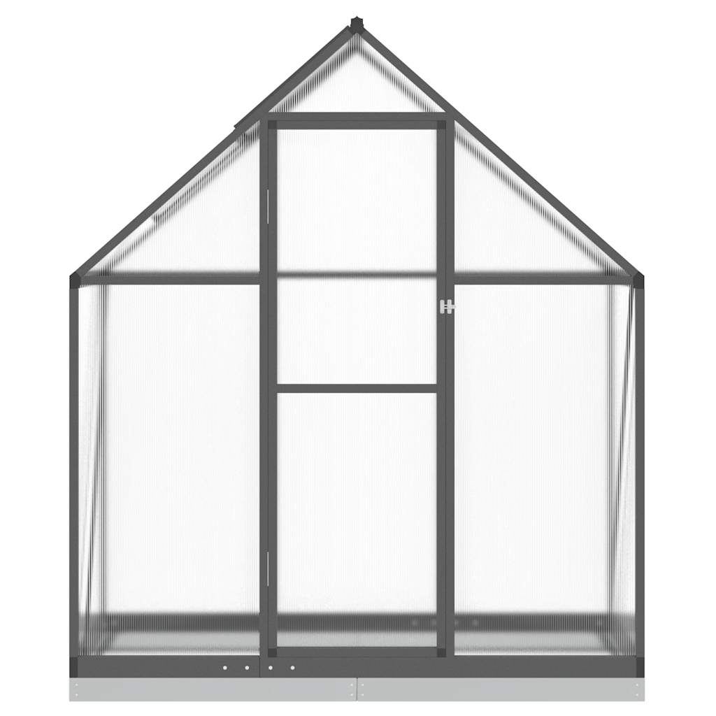 vidaXL Szklarnia z ramą podstawy, antracyt, 169x58x202 cm, aluminium