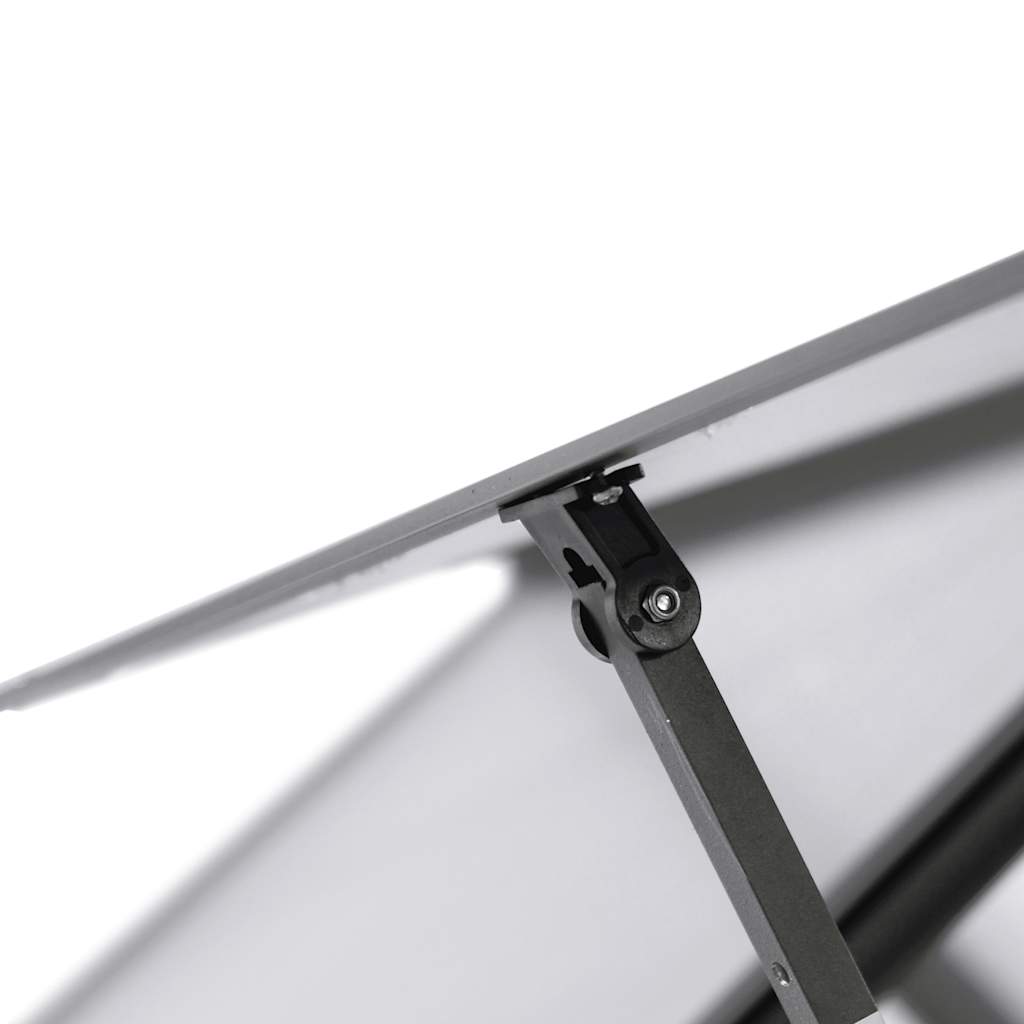 vidaXL Szklarnia z ramą podstawy, antracyt, 169x169x195 cm, aluminium