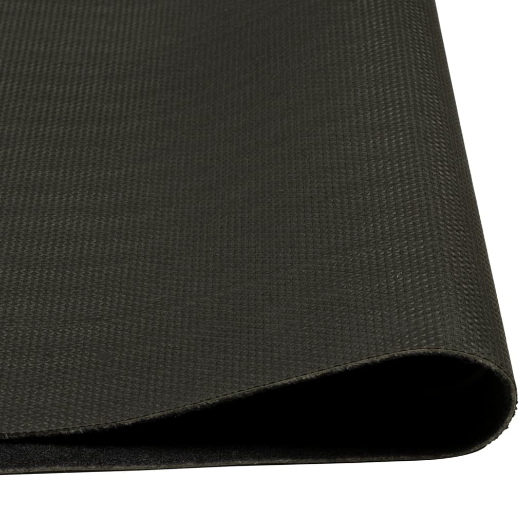 vidaXL Dywanik kuchenny z motywem kubka, czarny, 45x150 cm, aksamitny