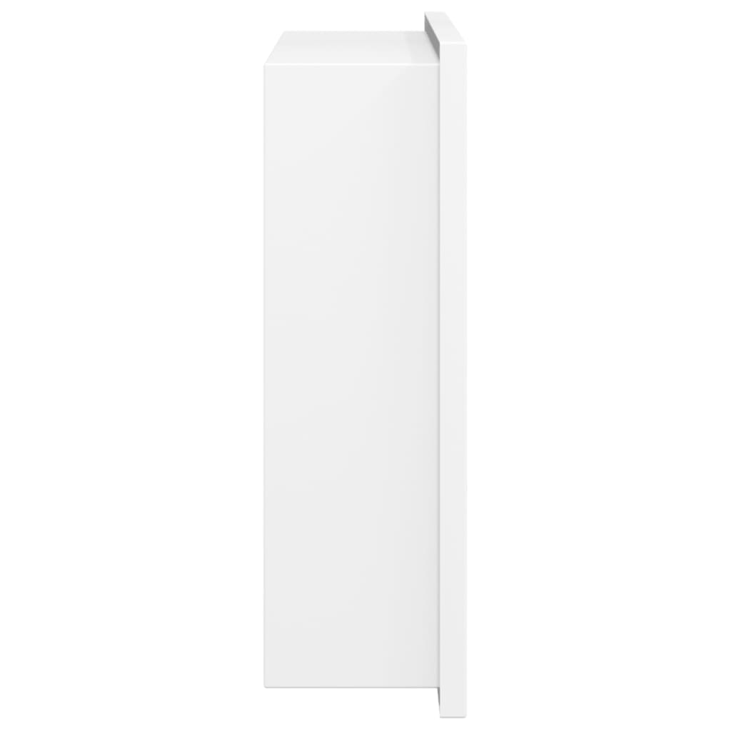 vidaXL Wnęka prysznicowa, biała matowa, 32x32x9 cm, stal nierdzewna
