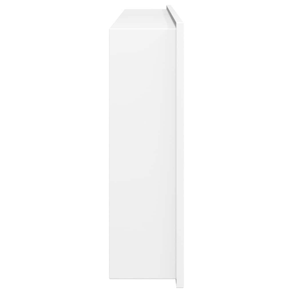 vidaXL Wnęka prysznicowa, biała matowa, 62x32x9 cm, stal nierdzewna