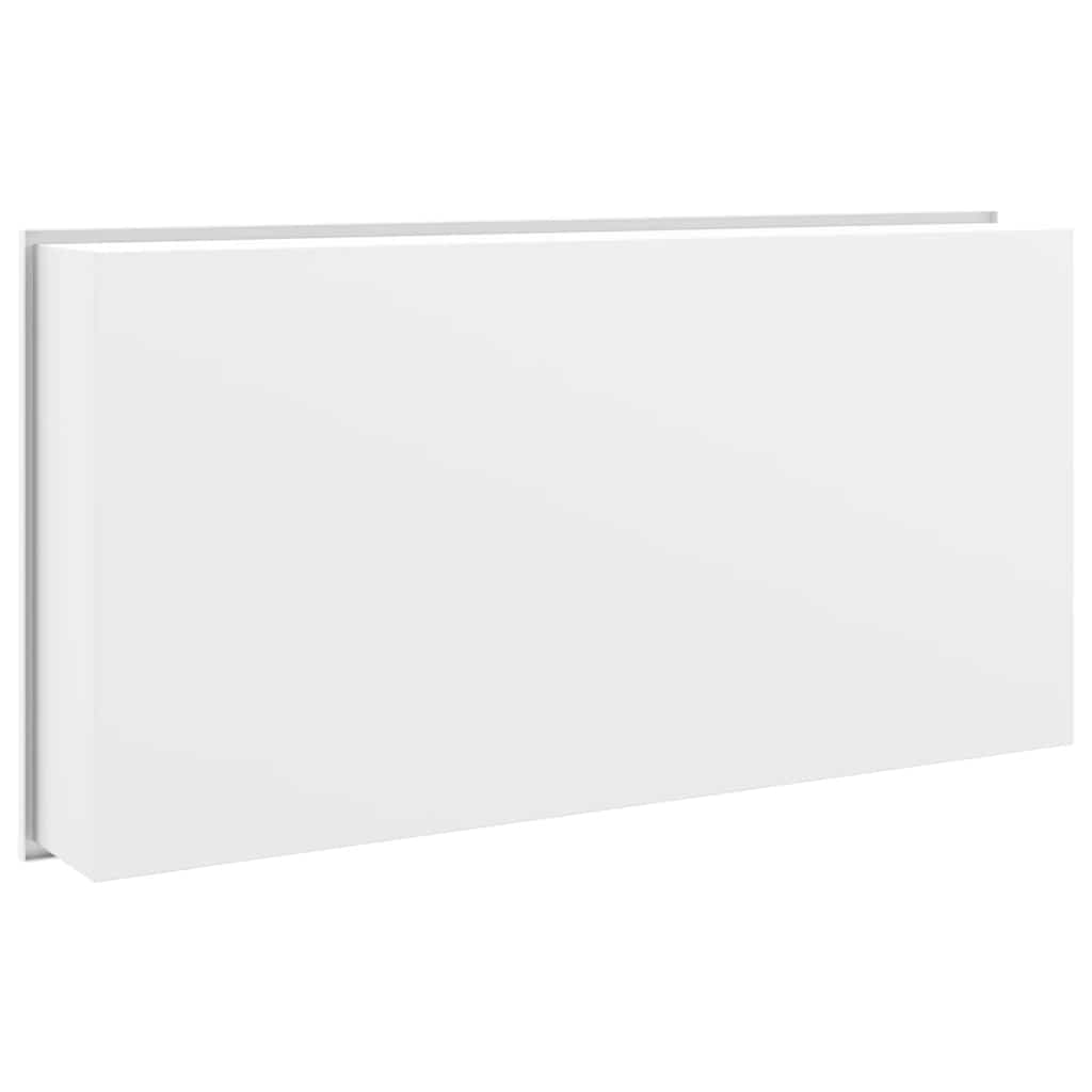 vidaXL Wnęka prysznicowa, biała matowa, 62x32x9 cm, stal nierdzewna
