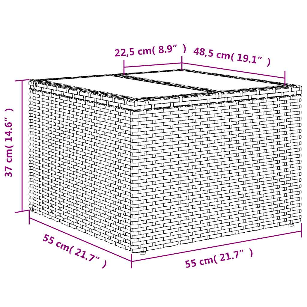 vidaXL 7-cz. zestaw wypoczynkowy do ogrodu, z poduszkami, jasnoszary