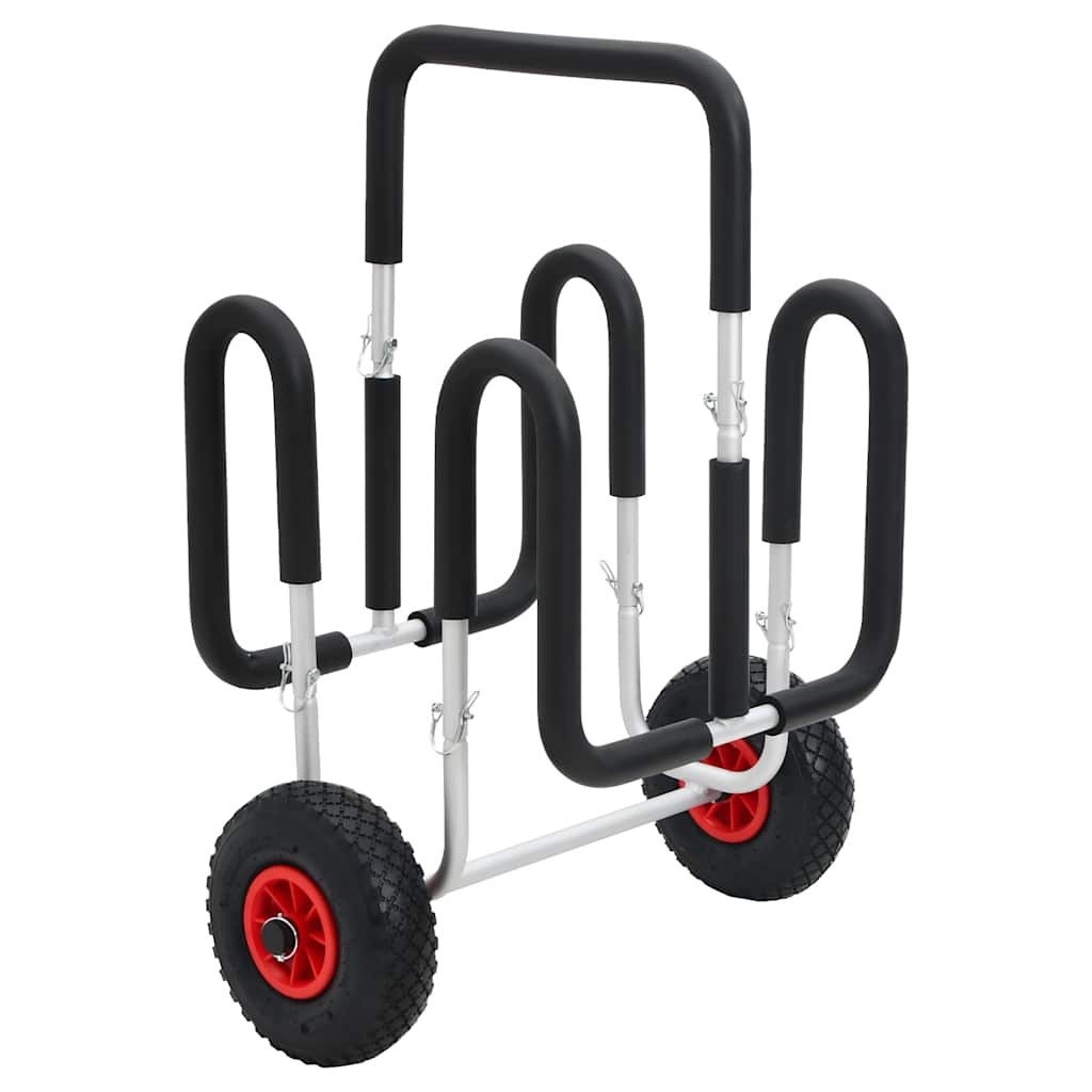 vidaXL Wózek SUP na 2 deski surfingowe, 90 kg, aluminiowy