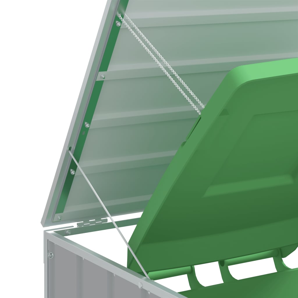 vidaXL Obudowa na kosz na śmieci, pojedyncza, szara, 72x81x115 cm