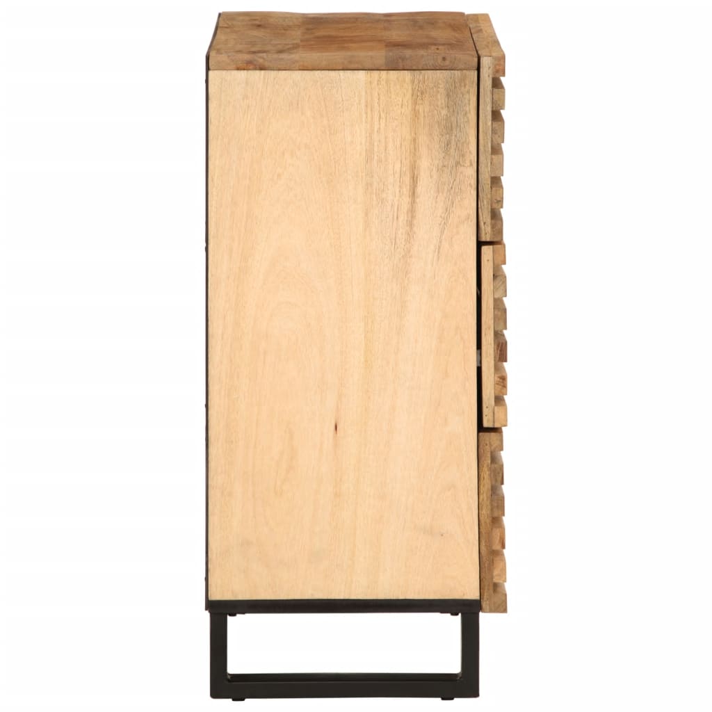 vidaXL Szafki, 2 szt., 60x34x75 cm, surowe drewno mango