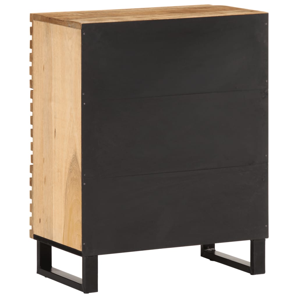 vidaXL Szafki, 2 szt., 60x34x75 cm, surowe drewno mango