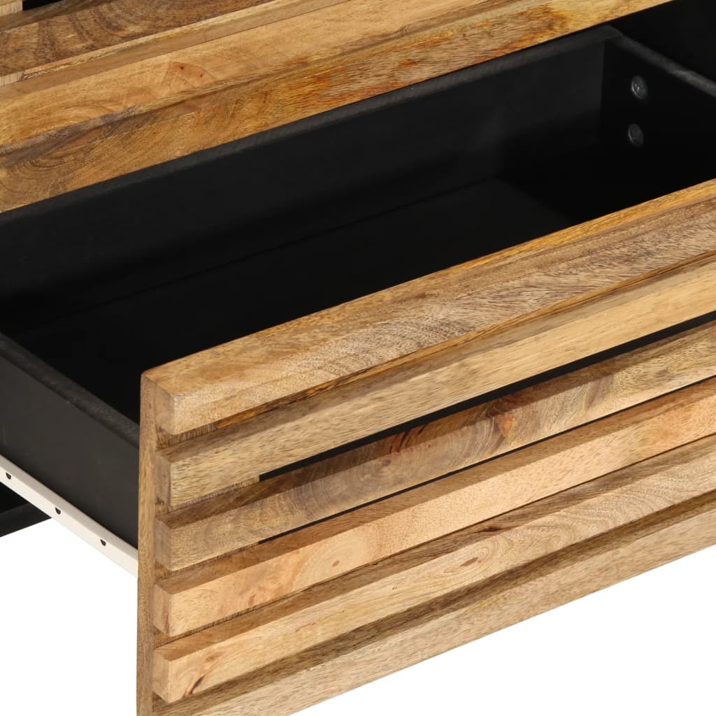 vidaXL Szafki, 2 szt., 60x34x75 cm, surowe drewno mango