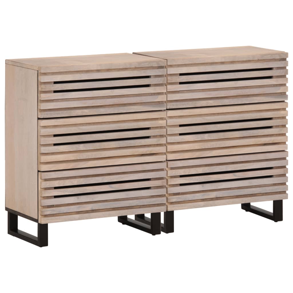 vidaXL Szafki, 2 szt., 60x34x75 cm, lite drewno mango