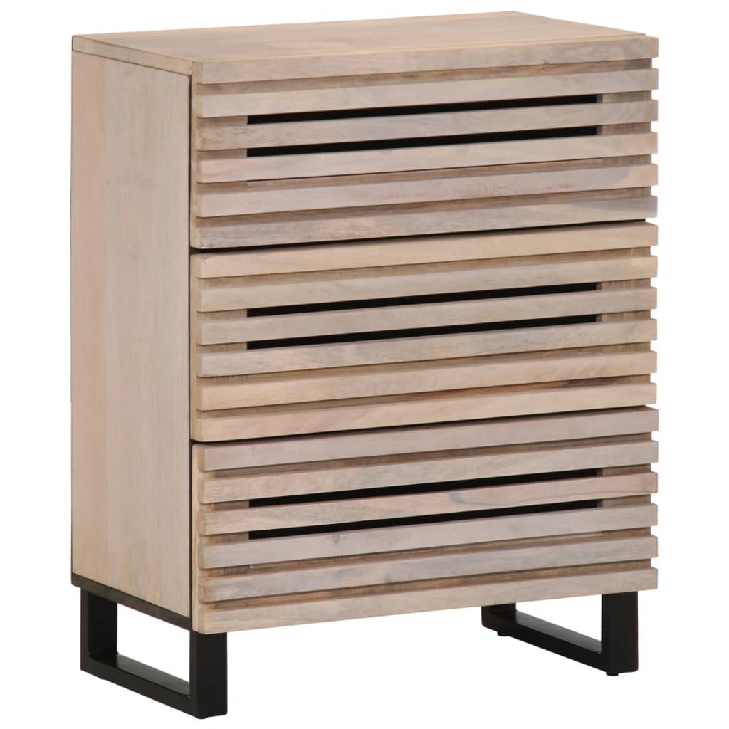 vidaXL Szafki, 2 szt., 60x34x75 cm, lite drewno mango