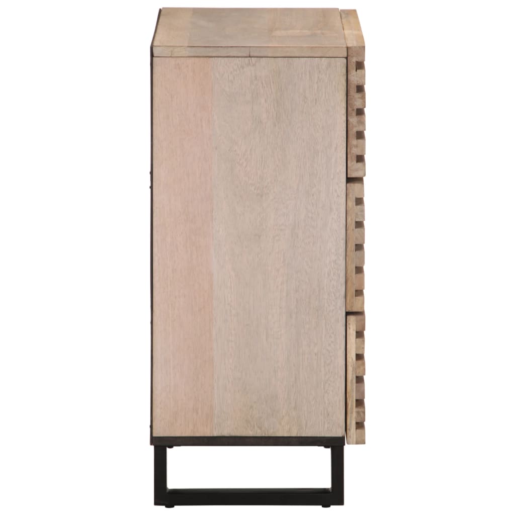 vidaXL Szafki, 2 szt., 60x34x75 cm, lite drewno mango