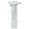 vidaXL Podstawa pod parasol, in-ground, srebrna, 16x16x39,5 cm, stal