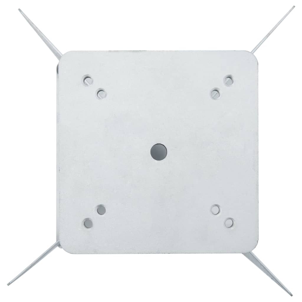 vidaXL Podstawa pod parasol, in-ground, srebrna, 27,5x27,5x45 cm, stal