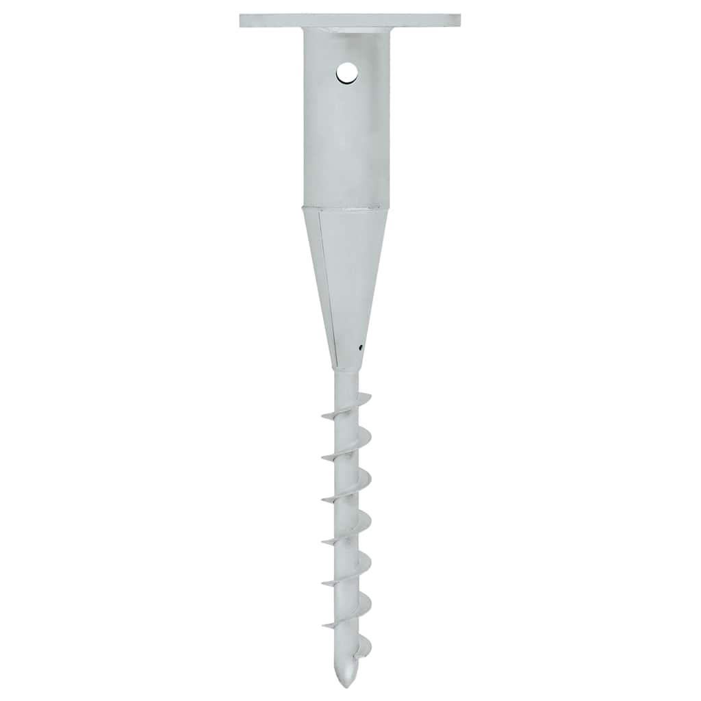 vidaXL Podstawa pod parasol, wkręcana w ziemię, 16x16x52 cm, stal