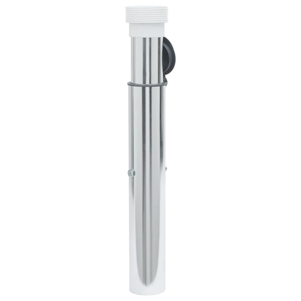 vidaXL Podstawa pod parasol, in-ground, na słupki 40-50 mm, srebrna