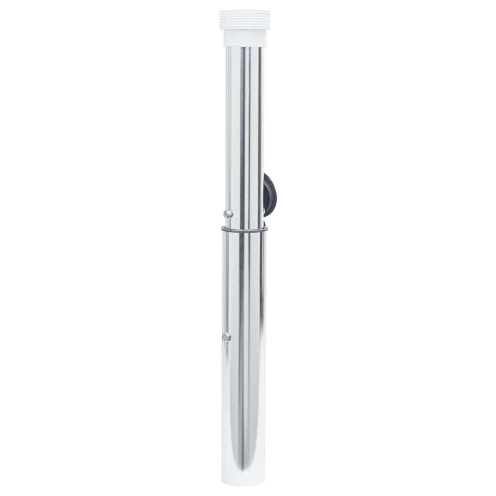 vidaXL Podstawa pod parasol, in-ground, na słupki 40-50 mm, srebrna