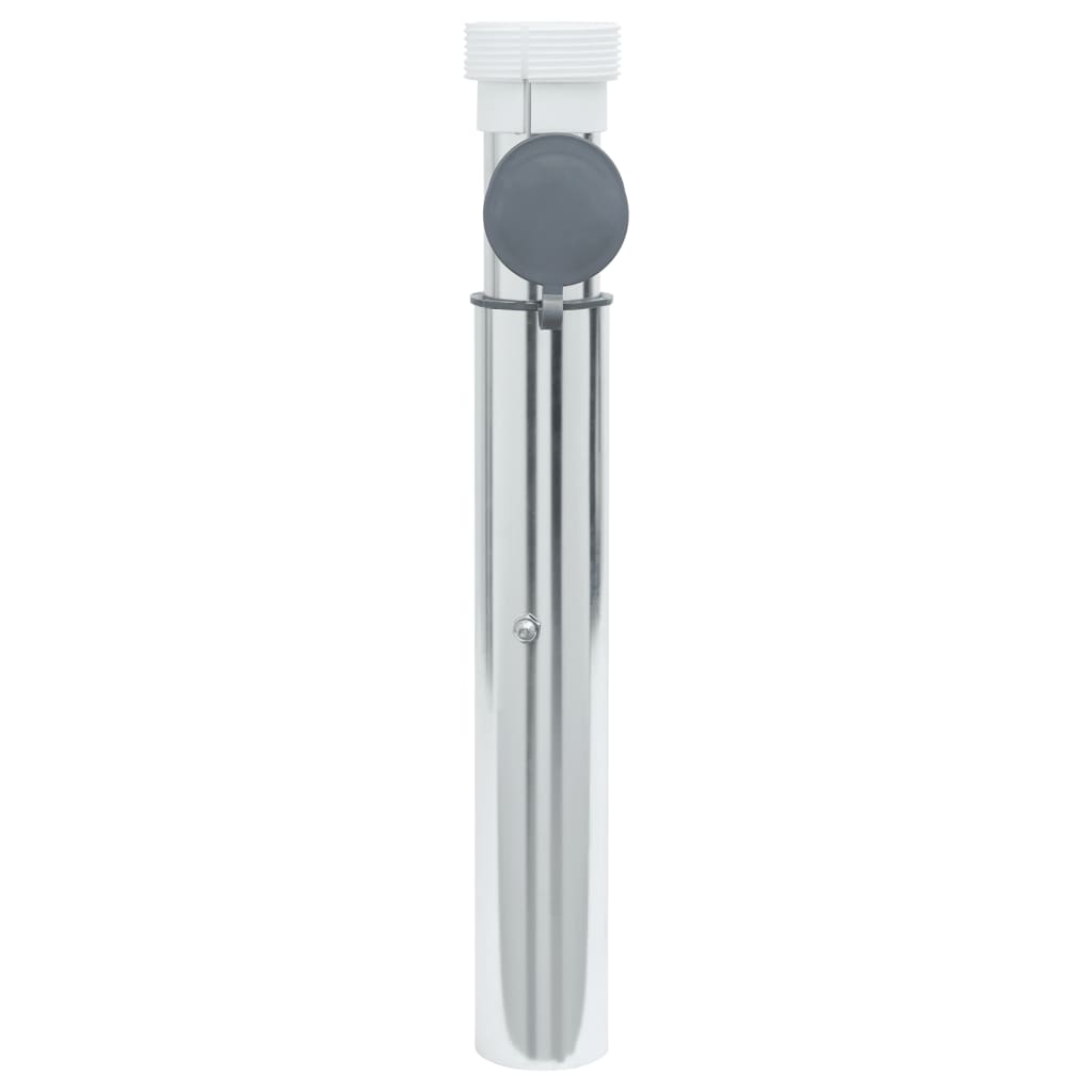 vidaXL Podstawa pod parasol, in-ground, na słupki 40-50 mm, srebrna
