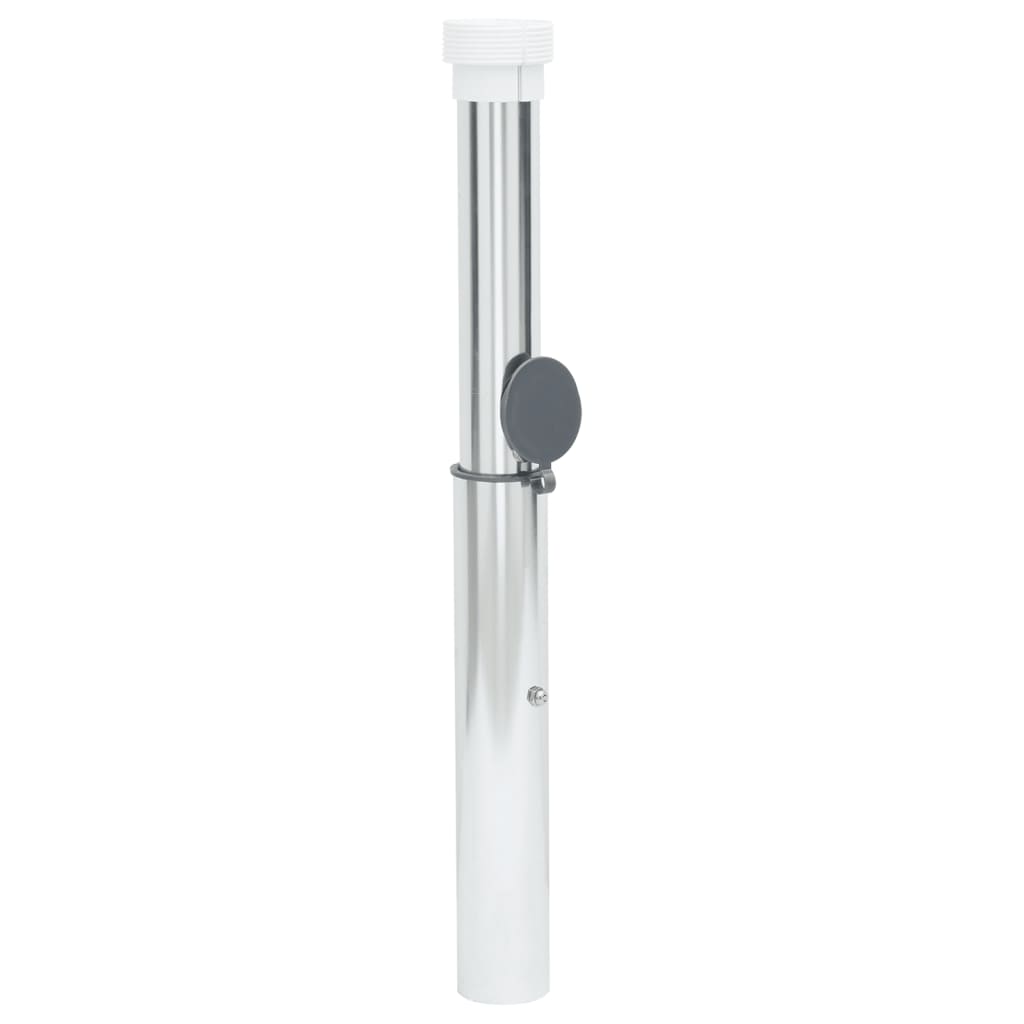 vidaXL Podstawa pod parasol, in-ground, na słupki 40-50 mm, srebrna