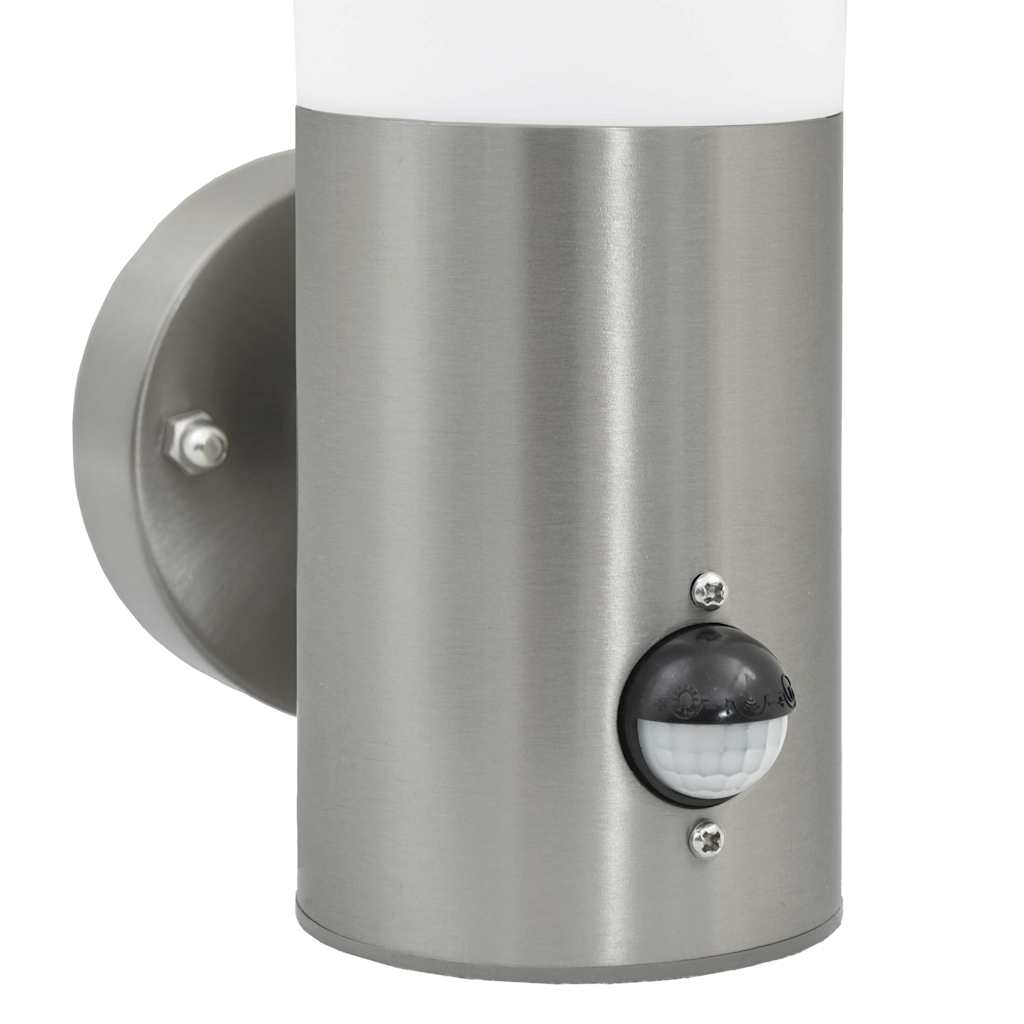 vidaXL Zewnętrzna lampa ścienna 2 pcs Srebrny 12 x 8,5 x 29 cm