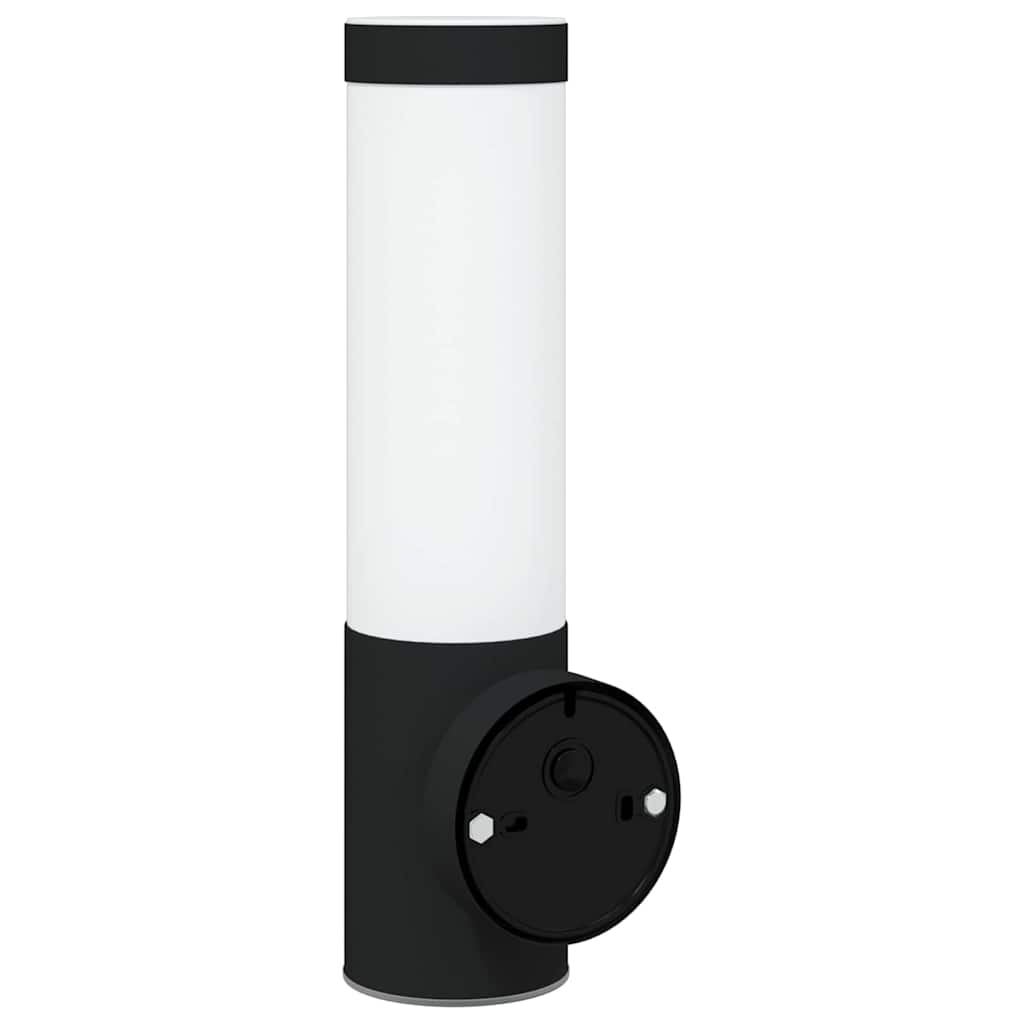 vidaXL Zewnętrzna lampa ścienna Czarny 12 x 8,5 x 29 cm