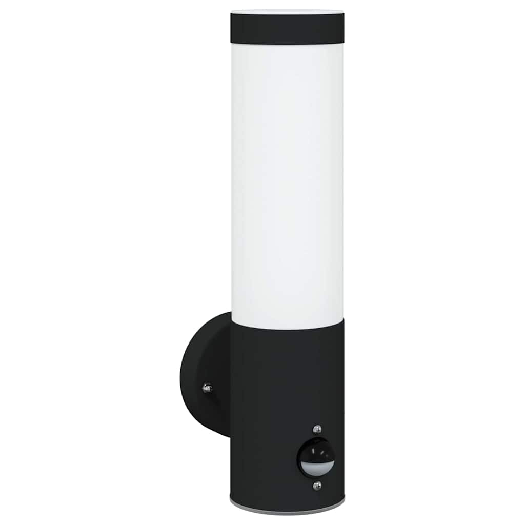 vidaXL Zewnętrzna lampa ścienna 2 pcs Czarny 12 x 8,5 x 29 cm