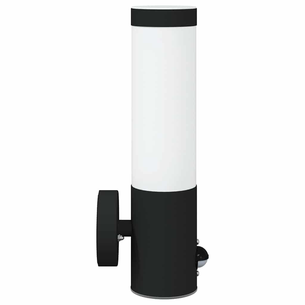 vidaXL Zewnętrzna lampa ścienna 2 pcs Czarny 12 x 8,5 x 29 cm