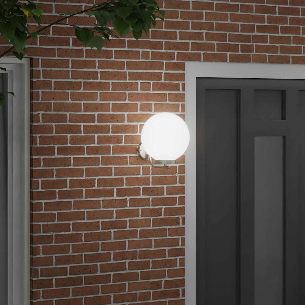 vidaXL Zewnętrzna lampa ścienna Srebrny 29 x 25 x 33 cm