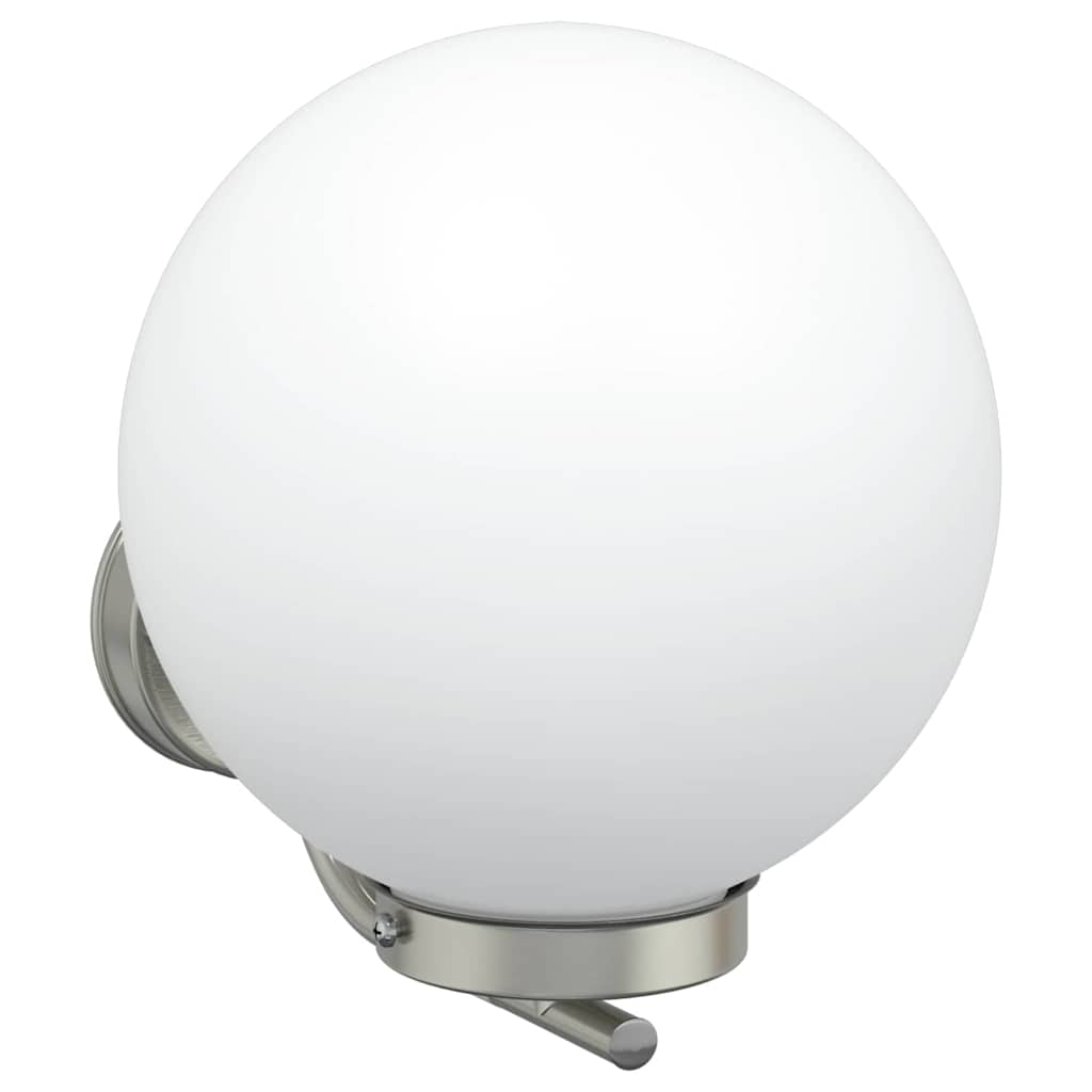 vidaXL Zewnętrzna lampa ścienna 2 pcs Srebrny 29 x 25 x 33 cm