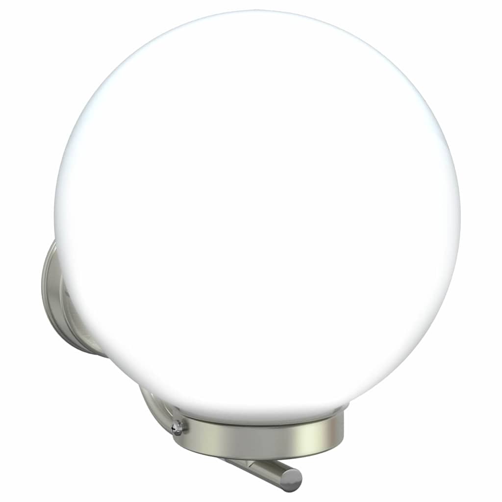 vidaXL Zewnętrzna lampa ścienna 2 pcs Srebrny 29 x 25 x 33 cm