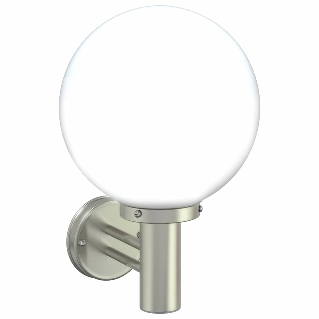 vidaXL Zewnętrzna lampa ścienna Srebrny 28 x 25 x 38 cm