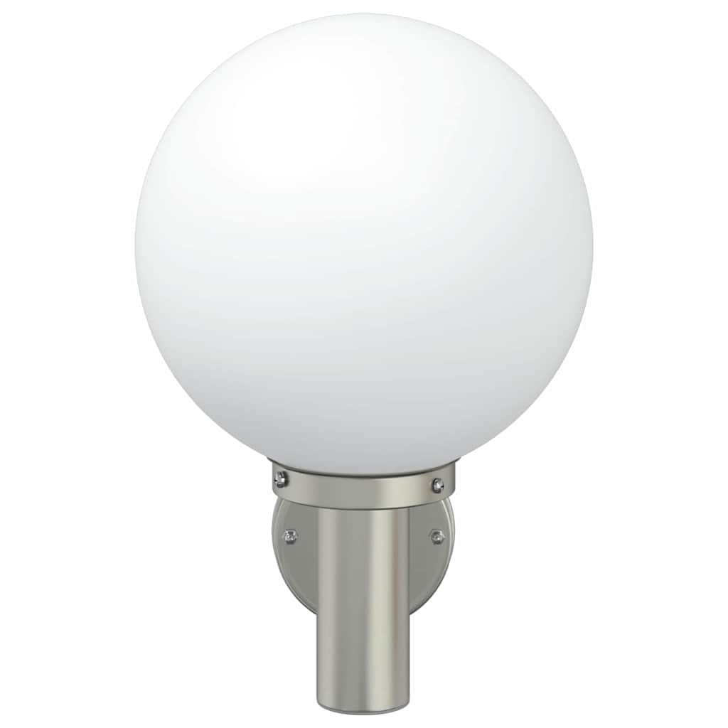 vidaXL Zewnętrzna lampa ścienna 2 pcs Srebrny 28 x 25 x 38 cm