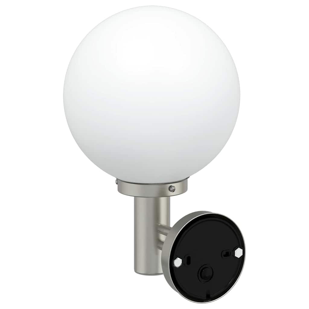 vidaXL Zewnętrzna lampa ścienna Srebrny 28 x 25 x 38 cm