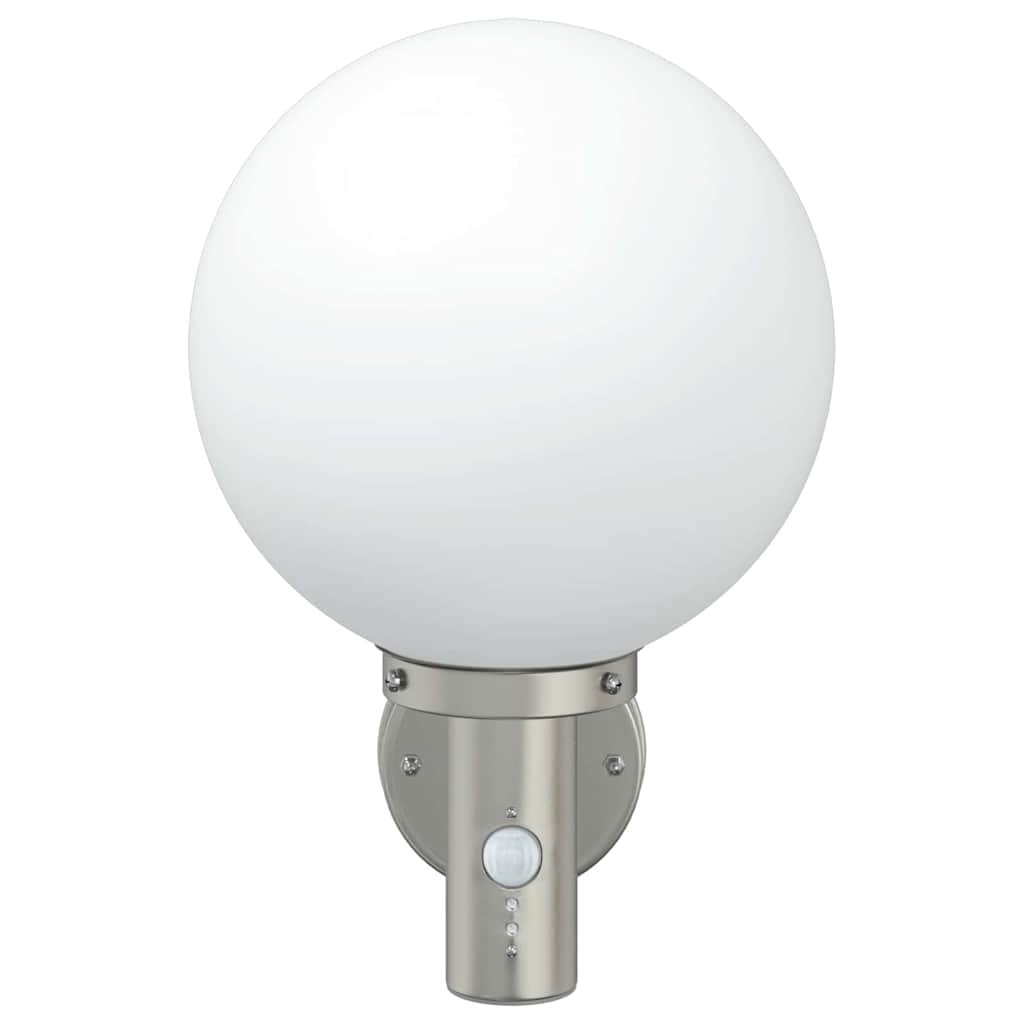 vidaXL Zewnętrzna lampa ścienna Srebrny 28 x 25 x 38 cm