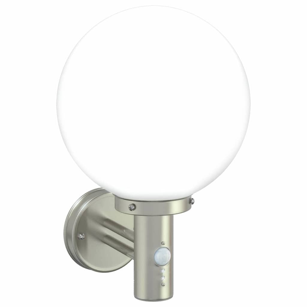 vidaXL Zewnętrzna lampa ścienna Srebrny 28 x 25 x 38 cm