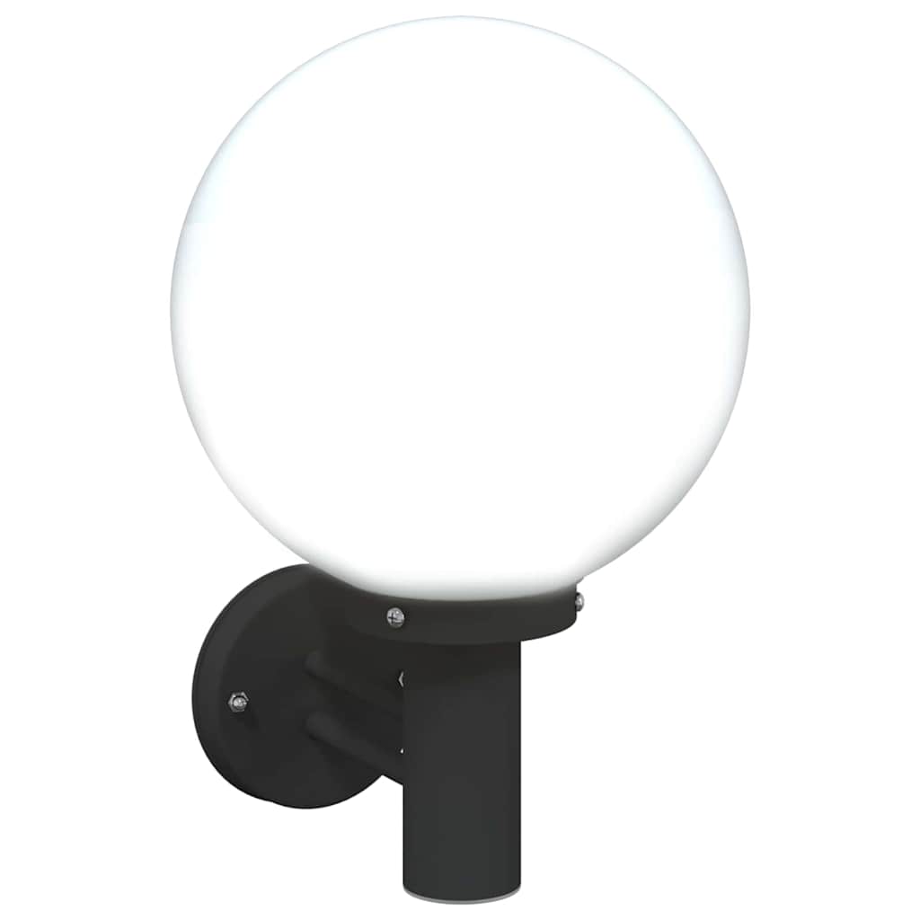 vidaXL Zewnętrzna lampa ścienna Czarny 28 x 25 x 38 cm