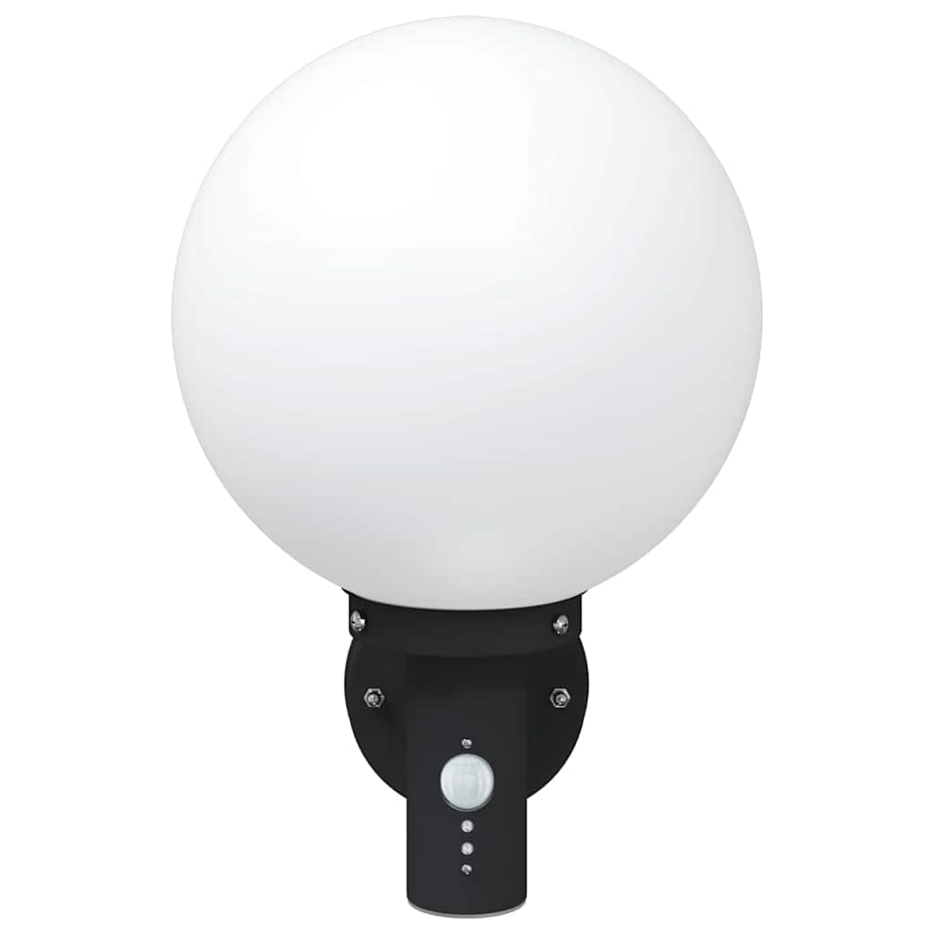 vidaXL Zewnętrzna lampa ścienna Czarny 28 x 25 x 38 cm