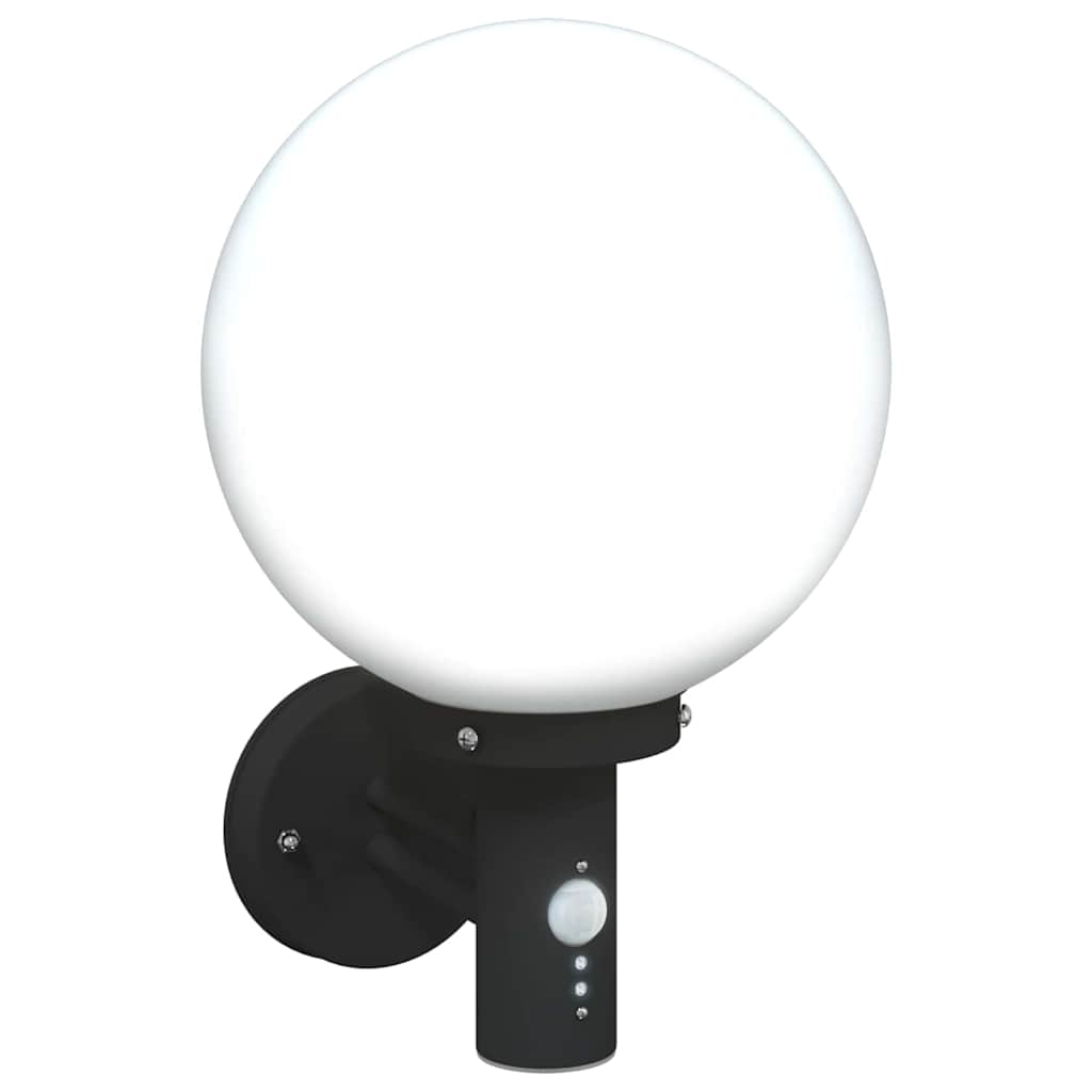 vidaXL Zewnętrzna lampa ścienna Czarny 28 x 25 x 38 cm