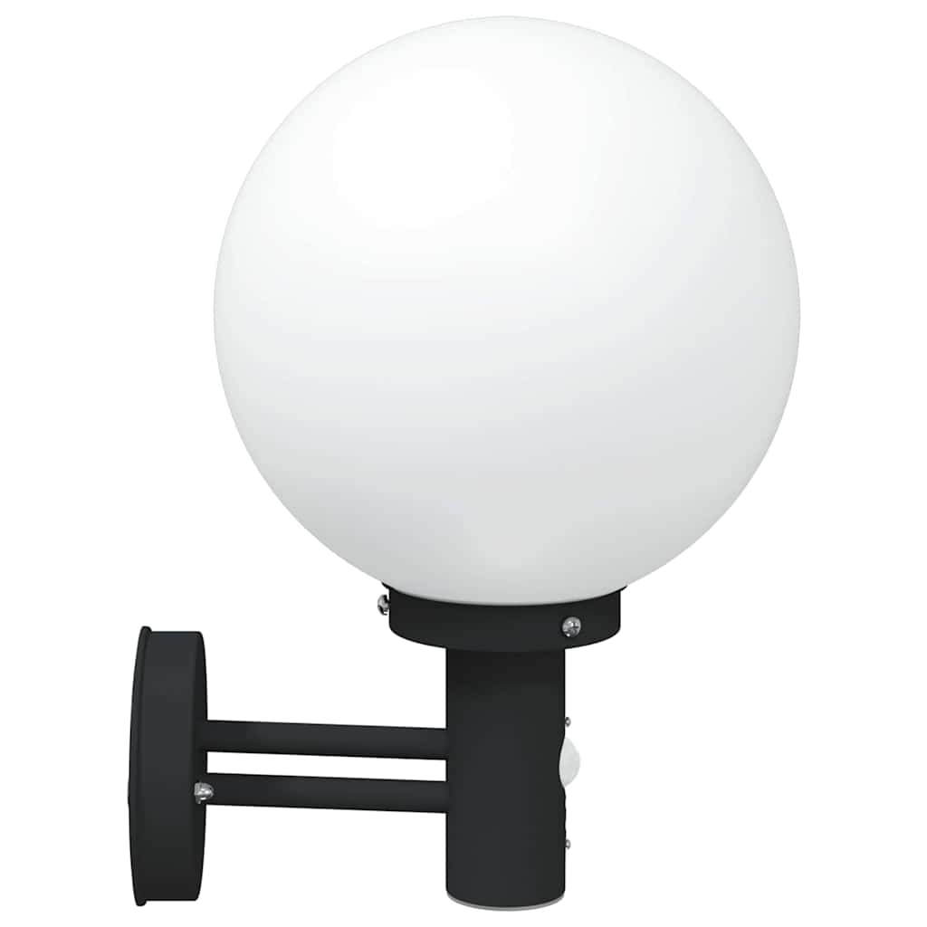 vidaXL Zewnętrzna lampa ścienna 2 pcs Czarny 28 x 25 x 38 cm