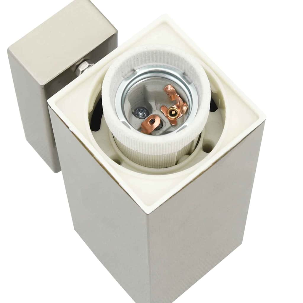 vidaXL Zewnętrzna lampa ścienna Srebrny 10.5 x 6 x 33 cm