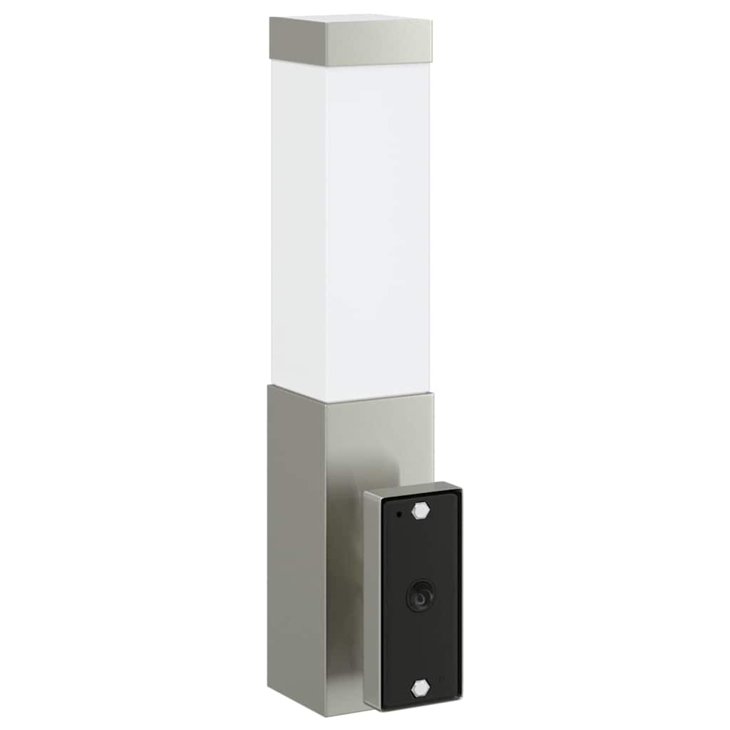 vidaXL Zewnętrzna lampa ścienna Srebrny 10.5 x 6 x 33 cm