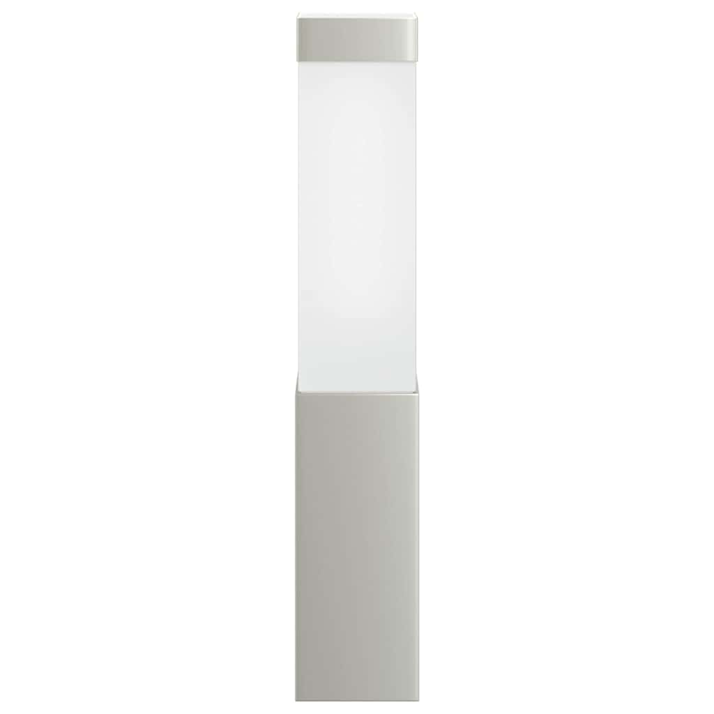 vidaXL Zewnętrzna lampa ścienna Srebrny 10.5 x 6 x 33 cm