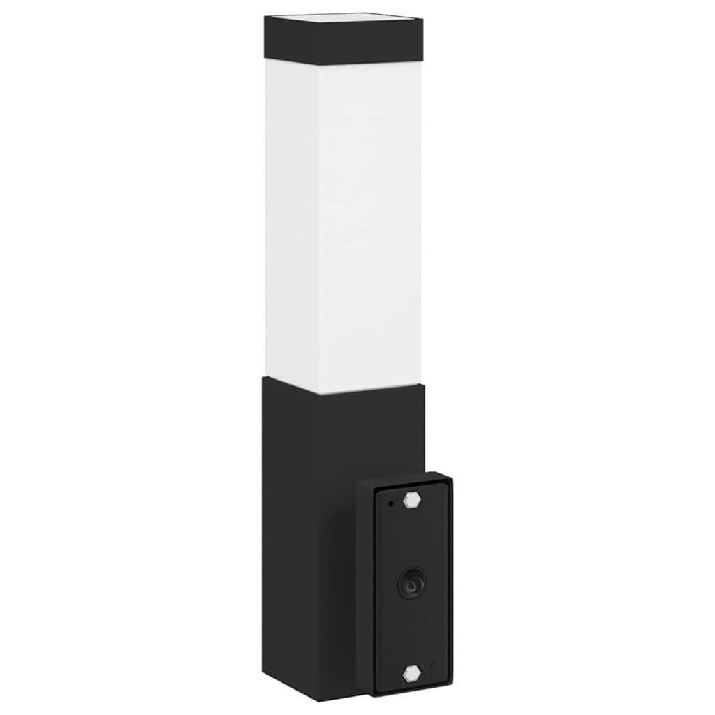 vidaXL Zewnętrzna lampa ścienna Czarny 10.5 x 6 x 33 cm