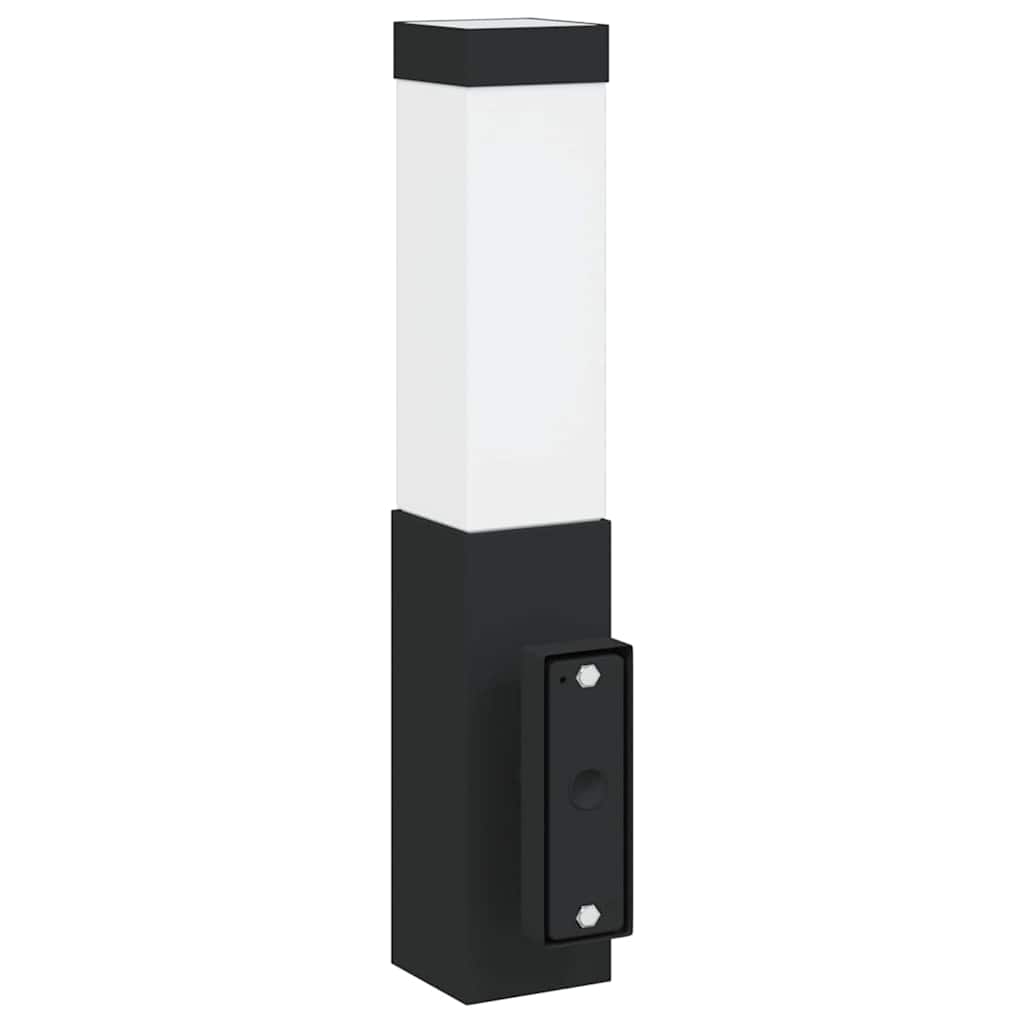vidaXL Zewnętrzna lampa ścienna Czarny 10.5 x 6 x 33 cm