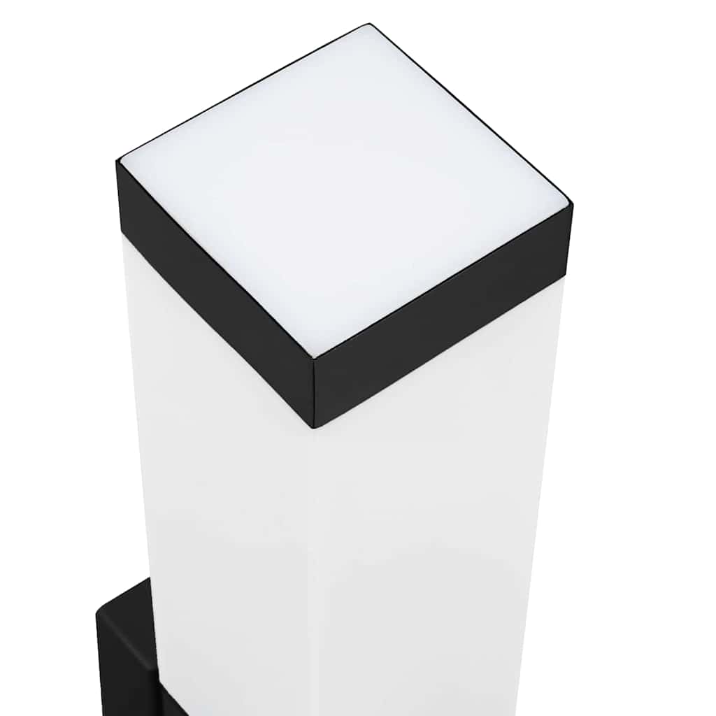 vidaXL Zewnętrzna lampa ścienna 2 pcs Czarny 10.5 x 6 x 33 cm