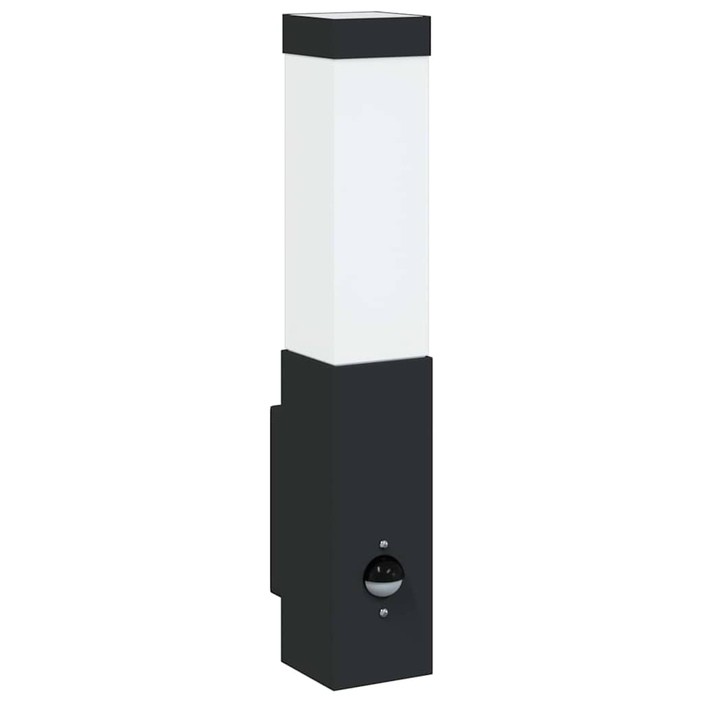 vidaXL Zewnętrzna lampa ścienna 2 pcs Czarny 10.5 x 6 x 33 cm
