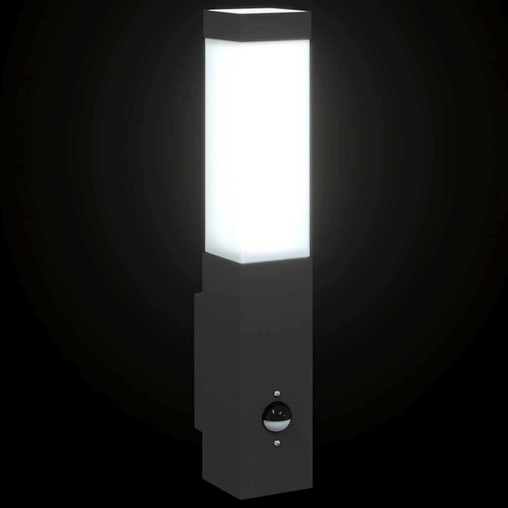vidaXL Zewnętrzna lampa ścienna 2 pcs Czarny 10.5 x 6 x 33 cm