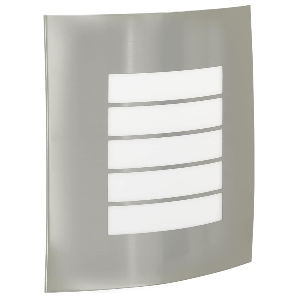 vidaXL Zewnętrzna lampa ścienna Srebrny 23.5 x 9 x 26 cm